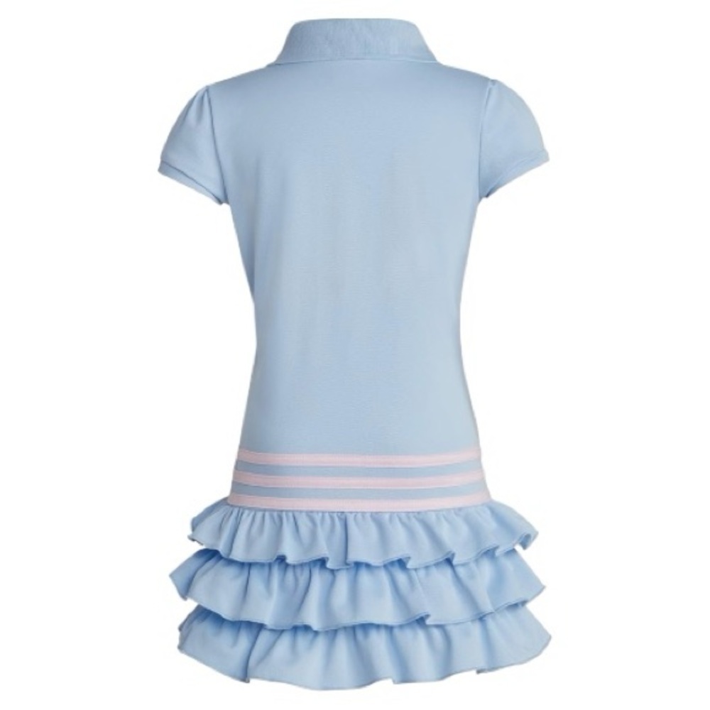 Adidas Sky Blue Polo Dress with Soft Pink Accents - Picture 5 of 6